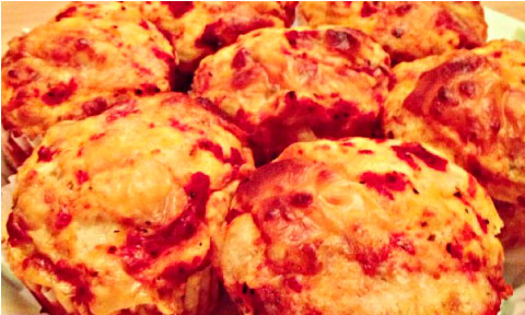 Cheese Pizza Muffins